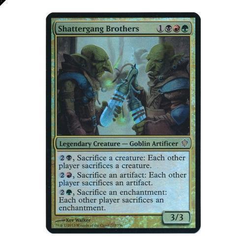 2xMagic The Gathering MTG Shattergang Brothers - Oversized Foil Commander 2013 - Picture 1 of 1