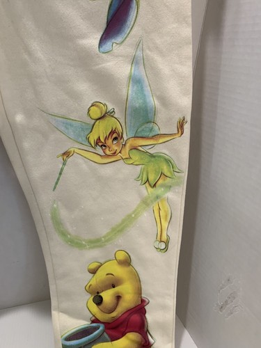 NWT Disney 100 Sweatpants Girls L 10-12 Stitch Ivory Air Brush Look Tan - Picture 6 of 11