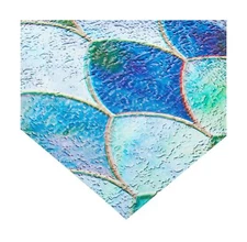 Peacock Premium Privacy Film Sidelight Colorful Embossed Design Static Cling