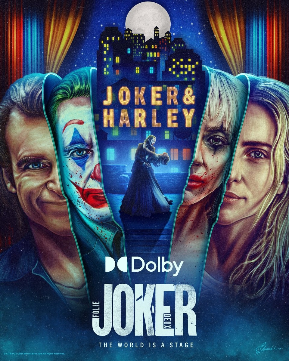 JOKER FOLIE A DEUX POSTER JOAQUIN PHOENIX LADY GAGA HARLEY QUINN GLEESON  KEENER