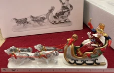 NEW DEPT 56 SNOW VILLAGE ACCESSORY  "SNOW CARNIVAL KING & QUEEN"  New In Box