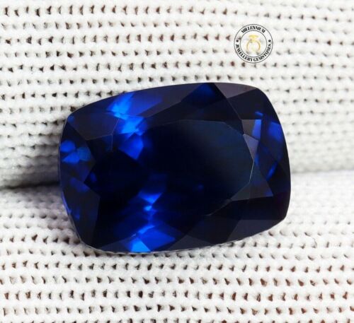 GIE Certified Natural Rare MOGOK Blue Spinel 14.60 Ct Emerald Cut Loose Gemstone - Afbeelding 1 van 9