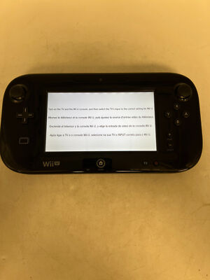 Nintendo Wii U (Black) Game Pad Controller Only (WUP-010 USA) Tested Free S/H