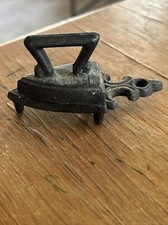 vintage mini sadd iron  trivet salesman sample 3  long