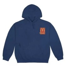 Travis Scott x McDonald's Cactus Jack Sticker Hoodie Large Legion Blue - SEALED