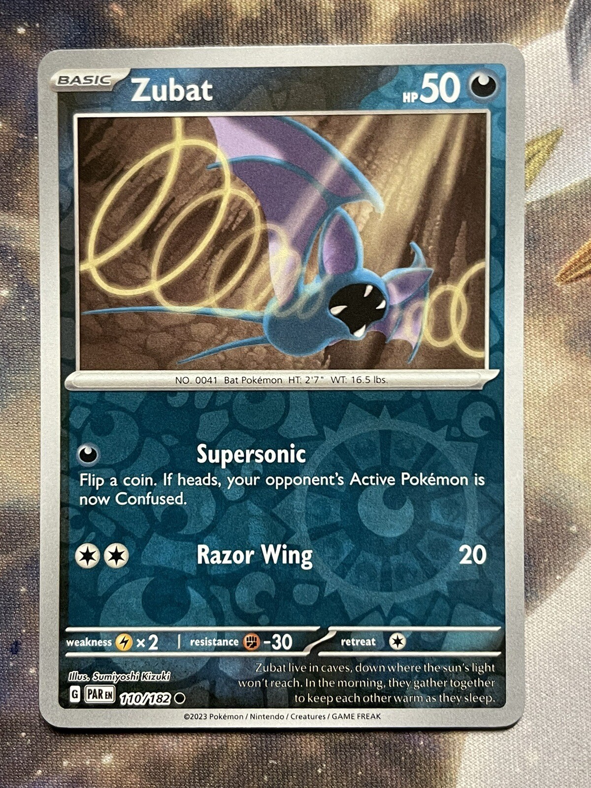 Pokémon TCG Zubat Paradox Rift 110/182 Reverse Holo Common