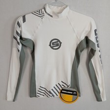 Sea-Doo Ladies Vibe Long Sleeve Rashguard Size S Gray White NWT