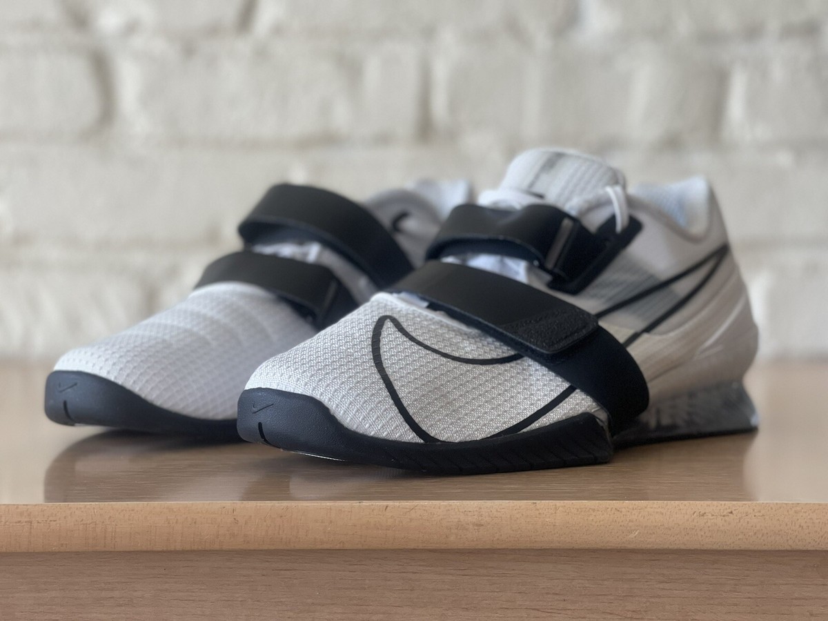 Nike Romaleos 4 White Black Men Size 14 Weightlifting Training