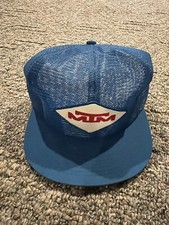 Vintage 80s Michigan Turn Marshals MTM Safety Trucker Full Mesh Snapback Hat