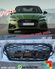😍 Gitter Vorne Geeignet für Audi A5 F5 2019-2024 Schwarz Glänzend 😍