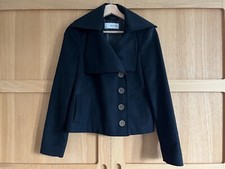 Esprit De.corp Wool Blend Jacket Black Size Eur 36 Uk S