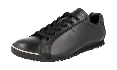 PRADA Leder Sneaker - 4E2719 - Schwarz - LINEA ROSSA - NEU -  9 43