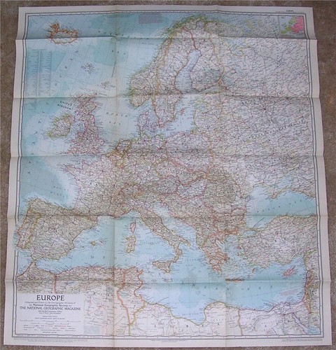 National Geographic Maps Inserts Posters 1930's 1940's 1950's 1960's PICK 1 MAP - Imagen 57 de 66