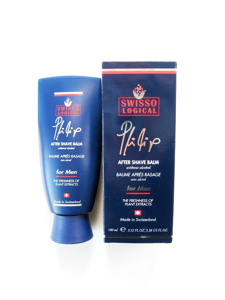 www.prominentresults.com :B006 Vintage Swisso Logical NIB Philip For Men After Shave Balm 100ml From Switzerland