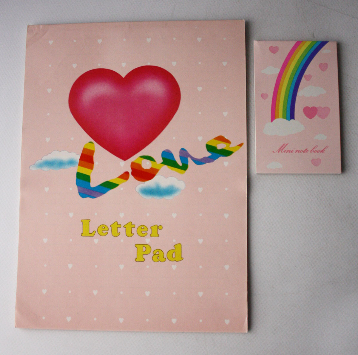 2X VINTAGE 80'S LOVE LETTER PAD AROMATIC NOTEBOOK PERFUME MEMO