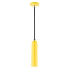 Livex Ardmore 1 Light Pendant, Shiny Yellow - 46751-82