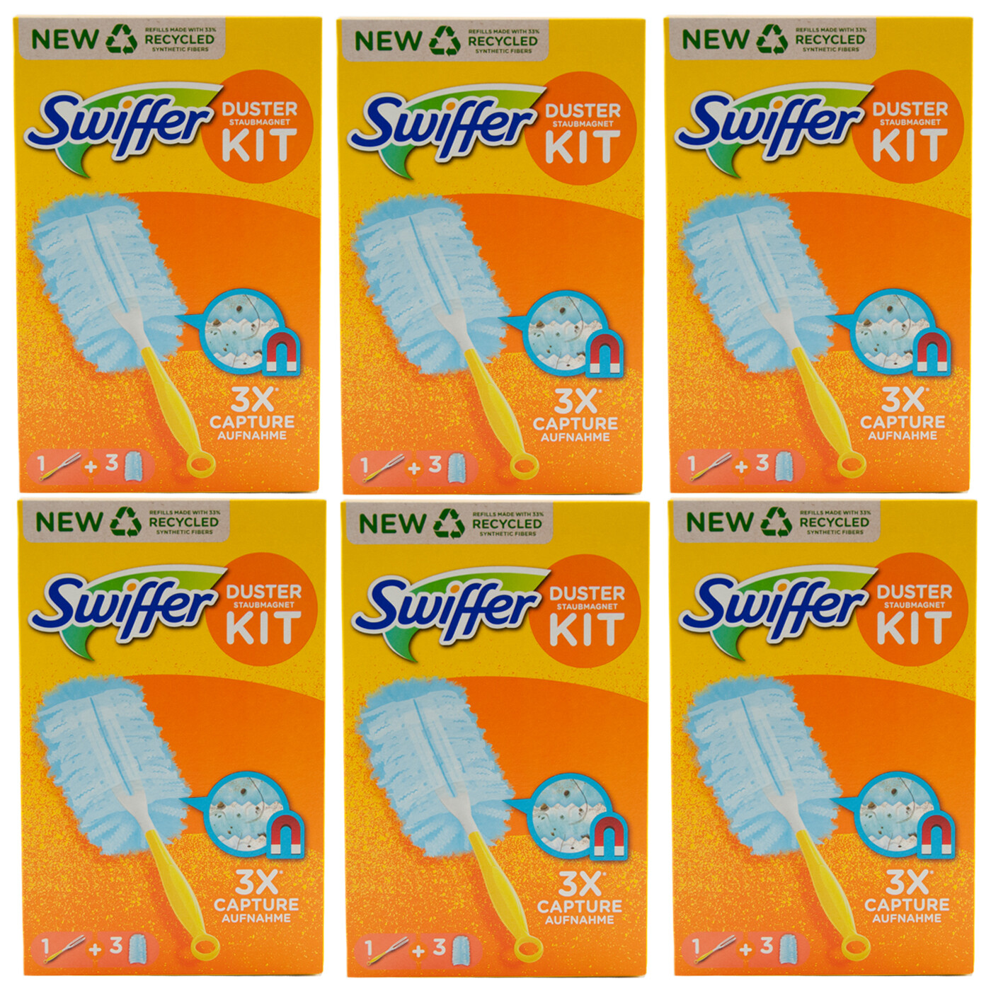 Swiffer Dust 6 X Starter Set 1 Handle +3 Cloths From 33