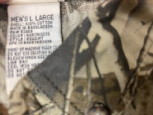Vintage Woolrich Real Tree Camo Kurzarm Hemd mit Knopfleiste Größe L Baumwolle Herren - Bild 3 von 6