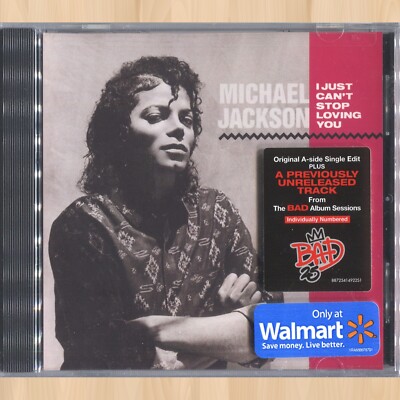 MICHAEL JACKSON I Just Can't Stop Loving You 25th ANNIVERSARY CD