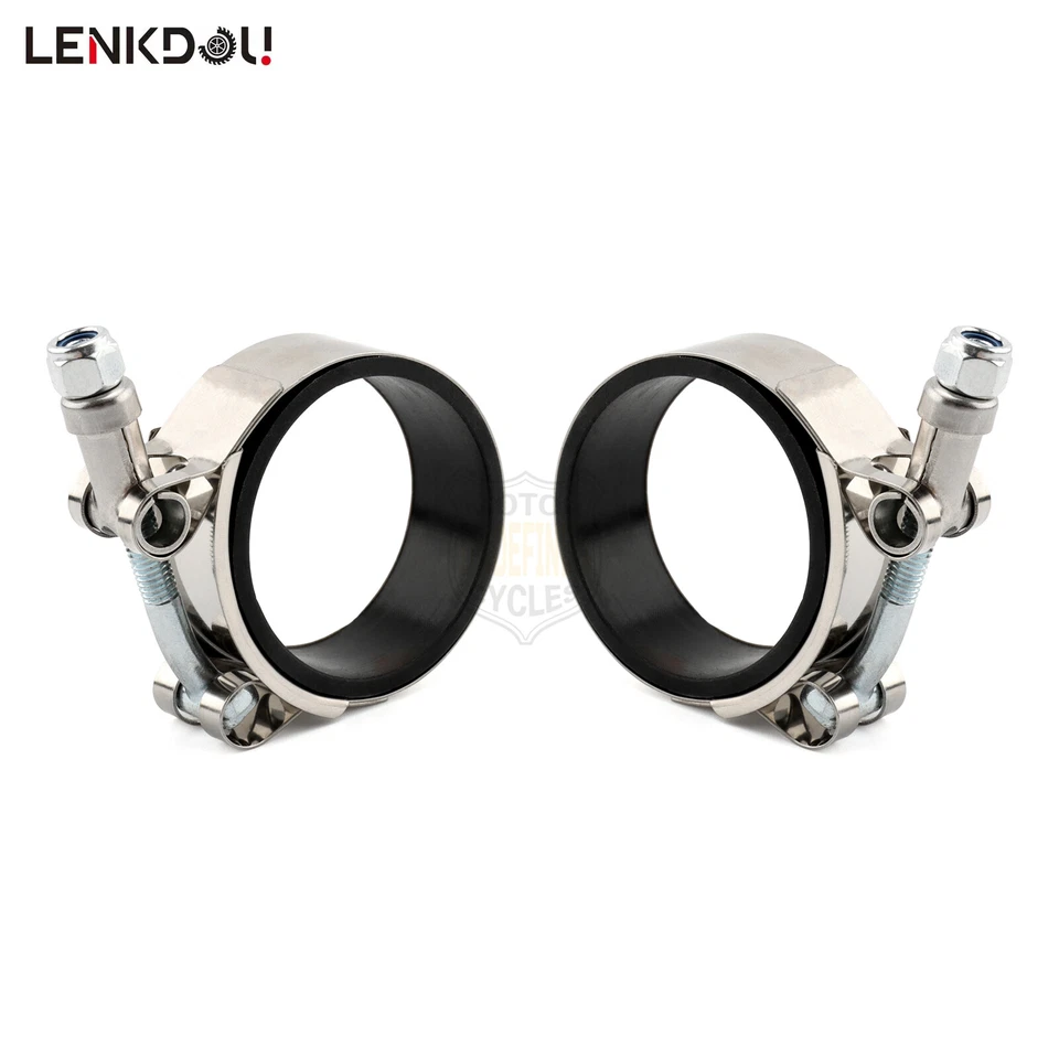 Intake Manifold Clamp 2X For Harley Shovelhead Ironhead Sportster Electra Glide - Image 3 of 4