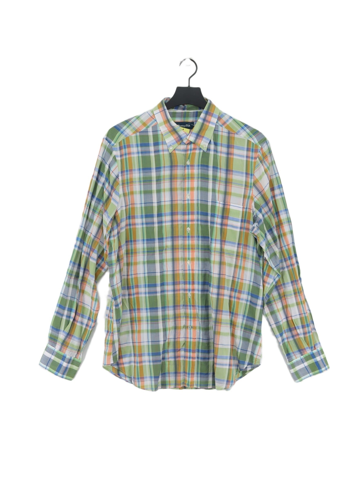 ALTRA Massimo Dutti Camicia Uomo L Multi Scacchi 100% Altro Basic