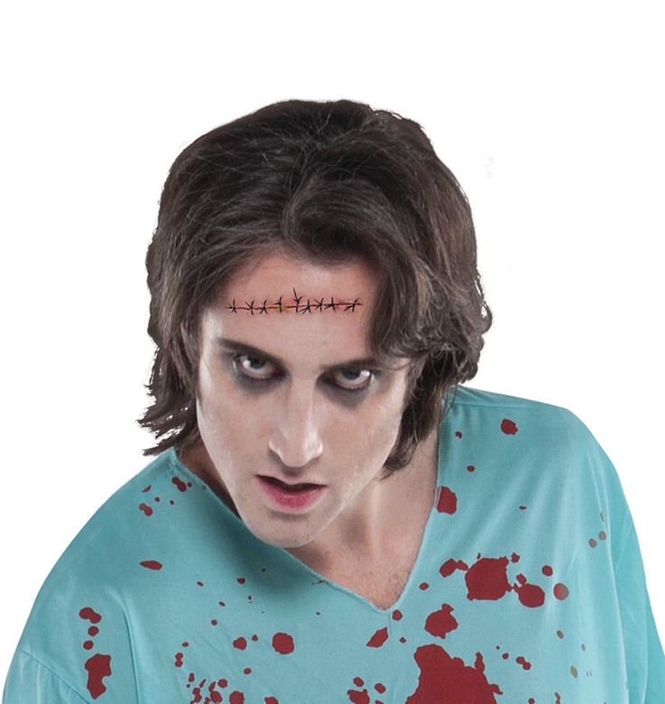 Halloween Wound Tattoo Sinister Surgery Zombie Stitches Gore Horror