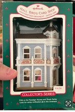 Hallmark 1988 Hall Bro's Card Shop Christmas Ornament Victorian Style House
