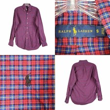 Polo Ralph Lauren Shirt Oxford Men s Small S Red Plaid LS Button Down