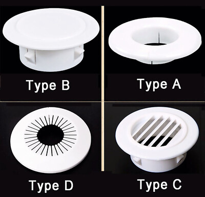 Wall Hole Plastic Cable Hole Cover Round Wire Tidy Grommet Pipe Hole Plug Cover