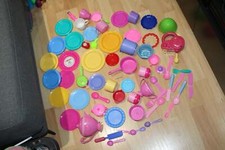 Play kitchen Dishes Mixed Lot Played With Condition pastel color princess toys