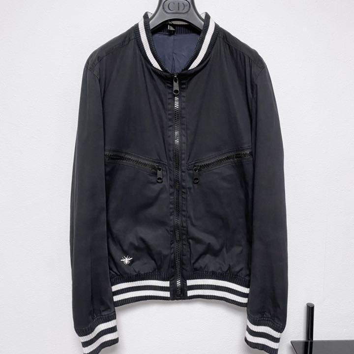 DIOR HOMME Bee embroidery MA-1 Stadium Jumper Jacket 46 auth DIOR HOMME Bee embroidery MA-1 Stadium Jumper Jacket 46 auth