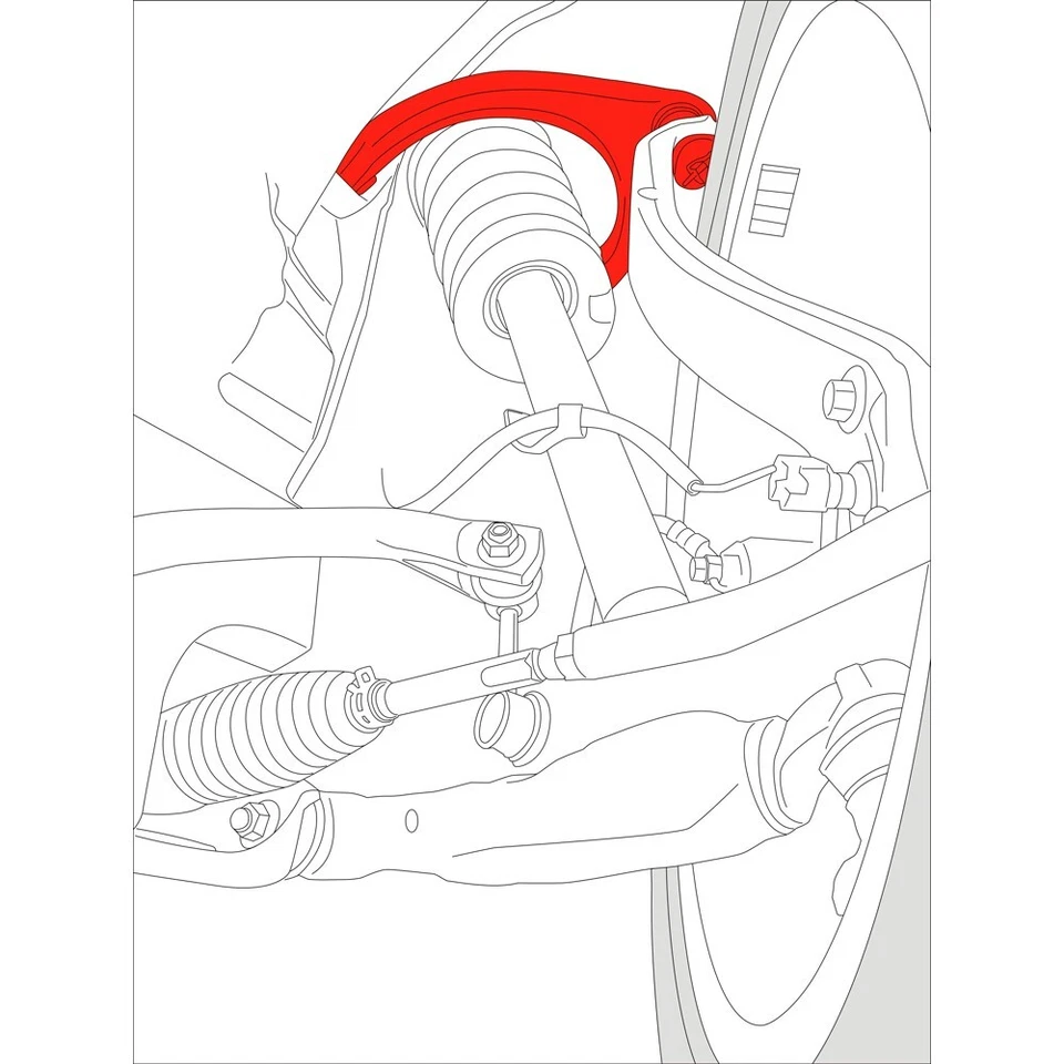 LYKT 2pcs Front Adjustable Camber arms Kit for Lexus/200t/250/300/350 IS F 08-14 - Image 2 of 4