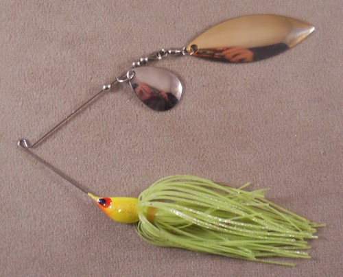 Señuelo de pesca de lubina cebo giratorio personalizado, 3/8 oz, 1 hoja de sauce de Colorado y 1 hoja de sauce - Imagen 3 de 3