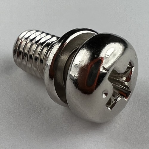 Viti testa padella m5 x 0,8 JIS con rondella di bloccaggio - placcate luminose - Made in Japan - Foto 15 di 22