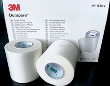 3M Durapore SILK Cloth Medical Surgical Tape 2" x 10 yards 1, 2, 3, 4, 6 Rolls