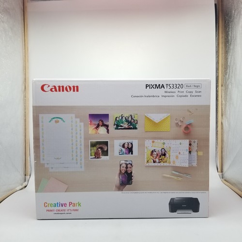 Canon Pixma TS3320 Wireless Printer Copy Scanner Black Works with Alexa New NIB - 第 5/11 張圖片