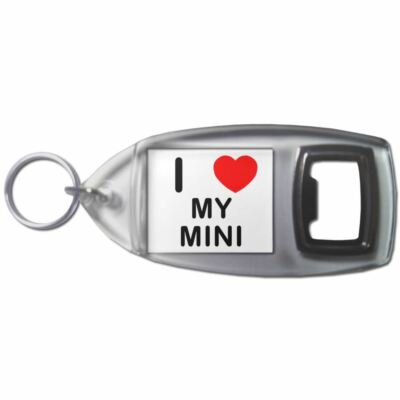 My Mini I Love Herz Flaschenöffner Schlüsselanhänger Kunststoff (97 mm x 47 mm)