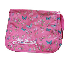 Stylish Pink Printed Shoulder Laptop Bag Modern Classic Unisex Fashionable NEW