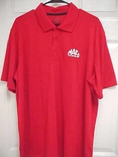 MAC TOOLS Men Red Embroidered Short Sleeve Golf Polo Shirt XL Munsingwear