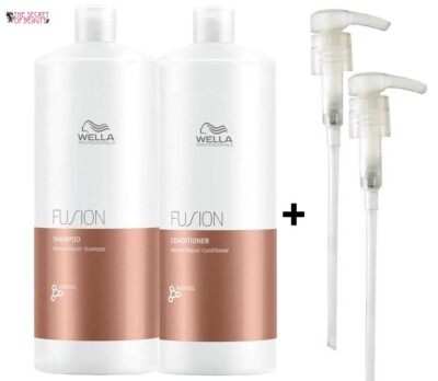 Wella Intense Repair Fusion Shampoo/Conditioner oder Duo Pack Salongröße