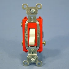 Pass & Seymour CS20AC3-LA Light Almond Toggle Light Switch 3-Way 20A Commercial