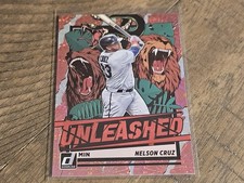 2021 Donruss Nelson Cruz Unleashed Pink Fireworks Insert Nmmt