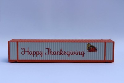 JTC Model Trains 485025 N Thanksgiving 48' High Cube Corrugated Side Container