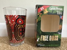 1x Captain Morgan Tiki Bar Rum Glass Tumbler Gift Box 28cl 280ml New