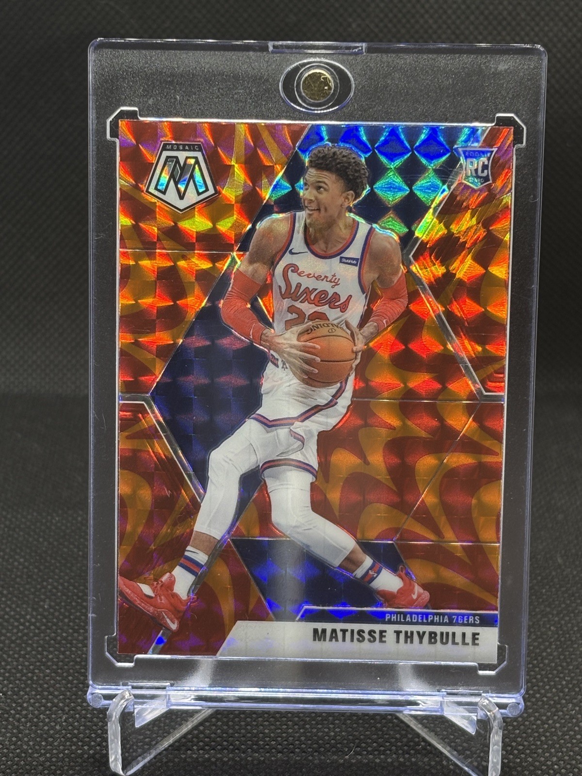 2019-20 Panini Mosaic Orange Reactive Matisse Thybulle RC #245