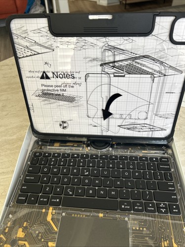 Magic Style Magnetic Keyboard w Carbon Fiber Back Case For iPad Pro 13" 2024 M4 - Picture 6 of 6