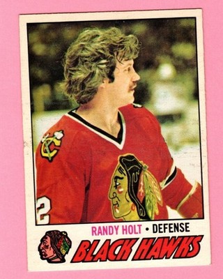 1977-78 O-Pee-Chee #34 Randy Holt Chicago Blackhawks  - See Pics