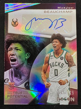 MarJON BEAUCHAMP 2022-23 Panini Recon #TPS-MJB True Potential RC AUTO #085/125