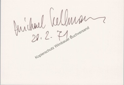 Original Autogramm Michael Kehlmann (1927-2005) Regisseur /// Autograph signiert