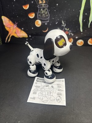 Interactive Dog Robot Puppy Toy Black & White Zoomer Zuppies Spot Dalmatian